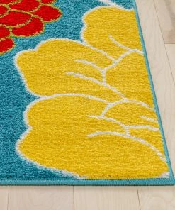 Well Woven Starbright Daisy Flowers Blue Rug 9 Well Woven Starbright Daisy Flowers Blue Rug