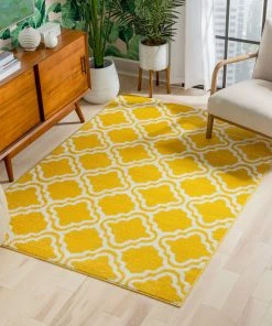 Well Woven 3'x5' Starbright Calipso Yellow Rug