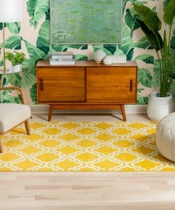 Well Woven 3'x5' Starbright Calipso Yellow Rug