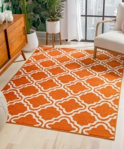 Well Woven Starbright Calipso Orange Rug 3'x5'