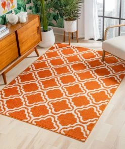 Well Woven Starbright Calipso Orange Rug 3'x5'