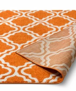 Well Woven Starbright Calipso Orange Rug 3'x5'