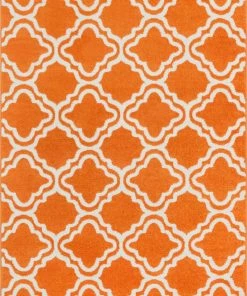 Well Woven Starbright Calipso Orange Rug 3'x5'