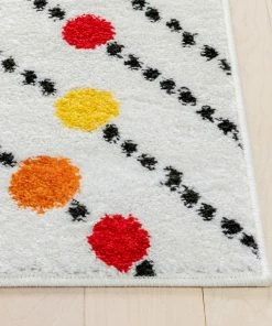 Well Woven Whites & Creams Starbright Dandy Dots And Stripes White Rug 11 Well Woven Whites & Creams Starbright Dandy Dots And Stripes White Rug