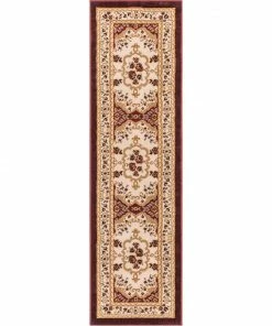 Well Woven Versaille Red Traditional Rug