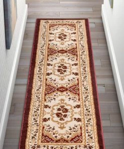 Well Woven Versaille Red Traditional Rug