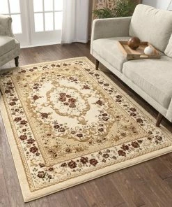 Well Woven Versaille Ivory Traditional Rug