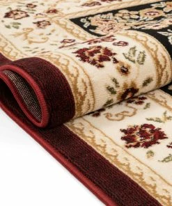 Well Woven Versaille Black Traditional Rug