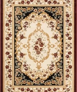 Well Woven Versaille Black Traditional Rug