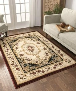 Well Woven Versaille Black Traditional Rug