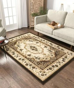 Well Woven Versaille Brown Traditional Medallion Rug Oriental & Persian 13 Well Woven Versaille Brown Traditional Medallion Rug Oriental & Persian