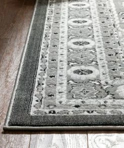 Well Woven Raja Grey Medallion Rug Oriental & Persian