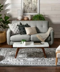 Well Woven Raja Grey Medallion Rug Oriental & Persian