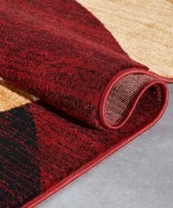 Well Woven Bingo Red Modern Rug