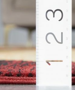 Well Woven Bingo Red Modern Rug