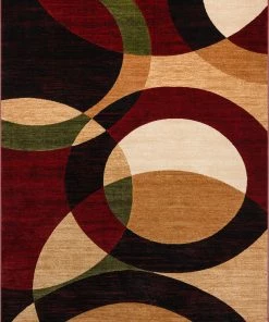 Well Woven Bingo Red Modern Rug