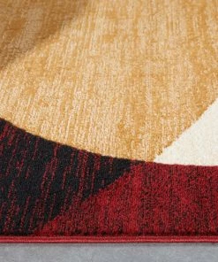 Well Woven Bingo Red Modern Rug