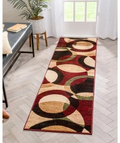 Well Woven Bingo Red Modern Rug