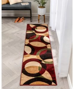 Well Woven Bingo Red Modern Rug