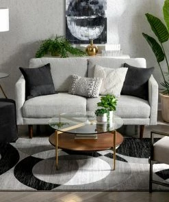 Well Woven Bingo Grey Geometric Rug