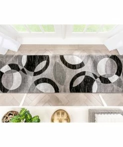 Well Woven Bingo Grey Geometric Rug