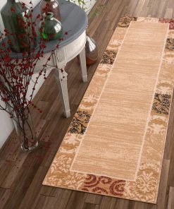 Well Woven Damask Ivory Transitional Rug 3'x5' 18 Well Woven Damask Ivory Transitional Rug 3'x5'