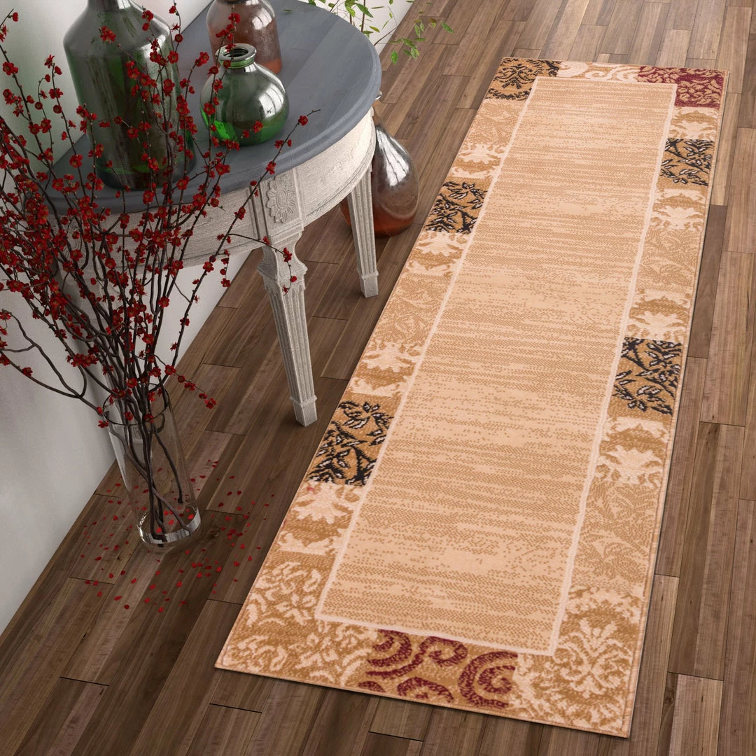 Well Woven Damask Ivory Transitional Rug 3'x5' 7 Well Woven Damask Ivory Transitional Rug 3'x5'