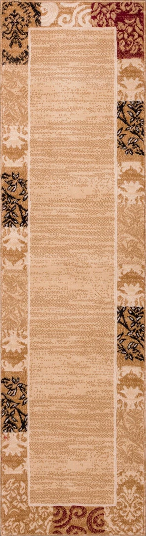 Well Woven Damask Ivory Transitional Rug 3'x5' 6 Well Woven Damask Ivory Transitional Rug 3'x5'