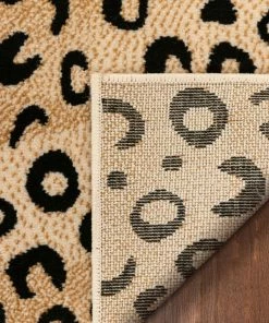 Well Woven Leopard Black Animal Print Rug