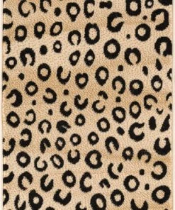 Well Woven Leopard Black Animal Print Rug