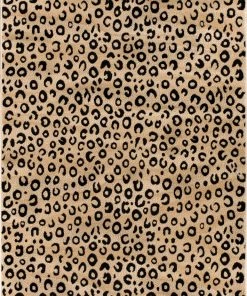Well Woven Leopard Black Animal Print Rug