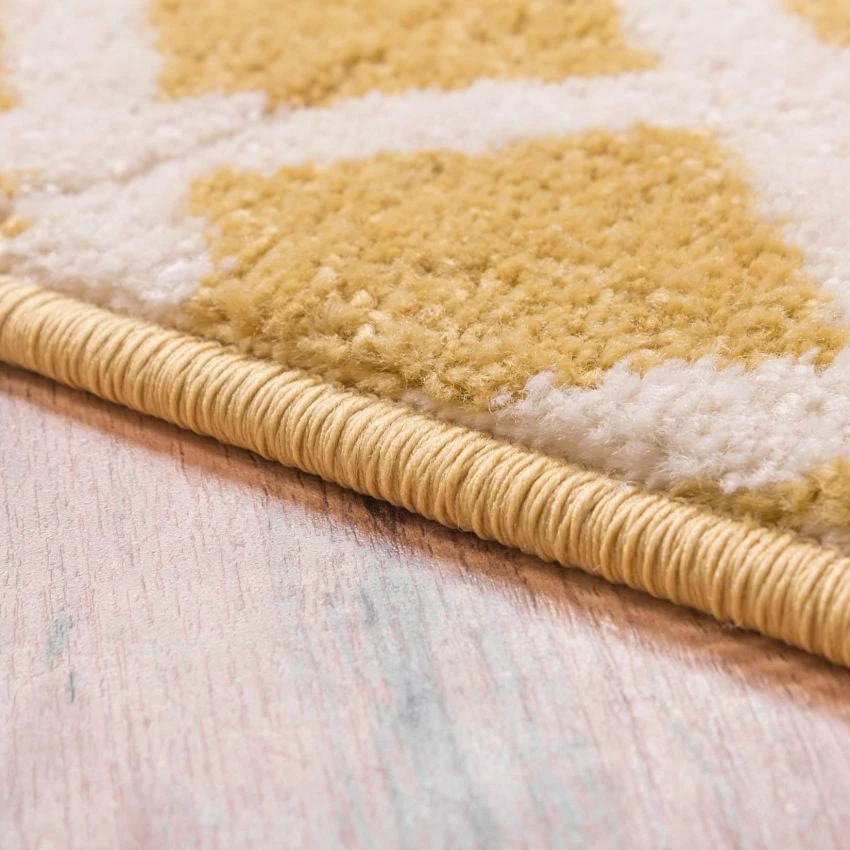 Well Woven Geo Helix Gold Modern 2'7" X 4'2" Oval Rug 2 Well Woven Geo Helix Gold Modern 2'7" X 4'2" Oval Rug