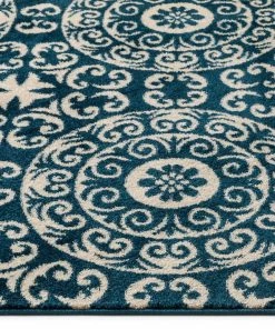 Well Woven Petra Palatial Navy Blue Modern Rug