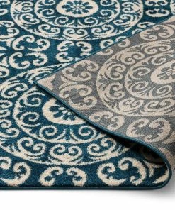 Well Woven Petra Palatial Navy Blue Modern Rug