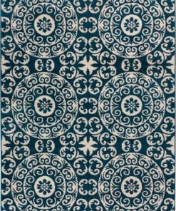 Well Woven Petra Palatial Navy Blue Modern Rug