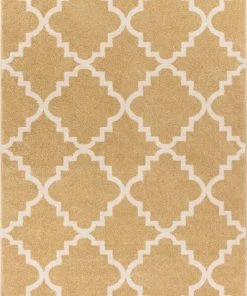 Well Woven Lulu's Lattice Gold Modern Rug