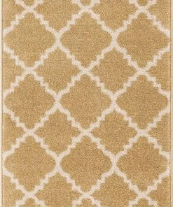 Well Woven Lulu's Lattice Gold Modern Rug