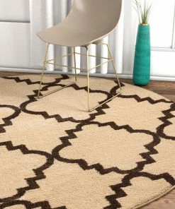 Well Woven Lulu's Lattice Ivory Modern 5'3