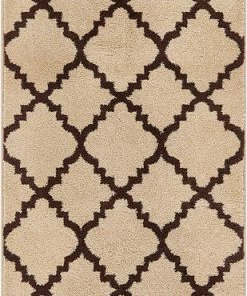 Well Woven Moroccan Lulu's Lattice Ivory Modern Rug
