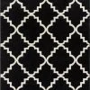 Well Woven Moroccan Lulu's Lattice Black Modern Rug