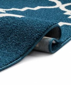 Well Woven Lulu's Lattice Navy Blue Modern Rug