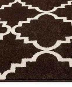 Well Woven Moroccan Lulu's Lattice Brown Modern Rug 5'3" Round