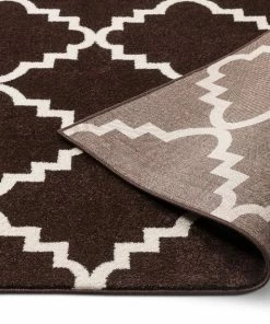 Well Woven Moroccan Lulu's Lattice Brown Modern Rug 5'3