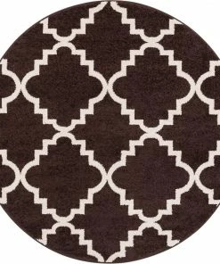 Well Woven Moroccan Lulu's Lattice Brown Modern Rug 5'3
