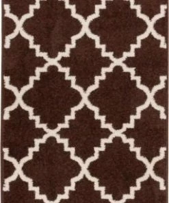 Well Woven Moroccan Lulu's Lattice Brown Modern Rug 5'3