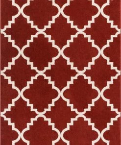 Well Woven Lulu's Lattice Teracotta Modern Rug