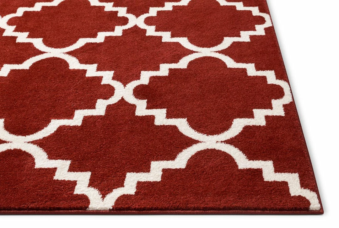 Well Woven Lulu's Lattice Teracotta Modern Rug 2 Well Woven Lulu's Lattice Teracotta Modern Rug