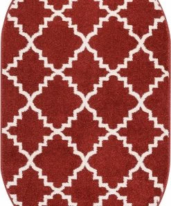 Well Woven Lulu's Lattice Teracotta Modern Rug 13 Well Woven Lulu's Lattice Teracotta Modern Rug