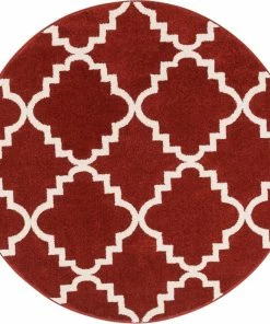 Well Woven Lulu's Lattice Teracotta Modern Rug 11 Well Woven Lulu's Lattice Teracotta Modern Rug