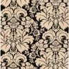 Well Woven Damask Toile Black/Ivory Transitional Rug